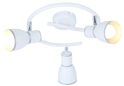 Spirálová stropní lampa Fido 3x40W E14 bílá+chrom