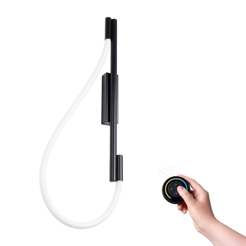 Nástěnné svítidlo GALAKSE černé LED nastavitelné moderní do obýváku a ložnice Thoro