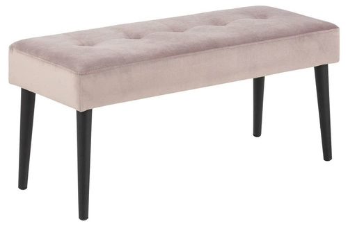 Čalouněná lavice Glory VIC dusty rose do předsíně glamour růžová Actona 95 cm
