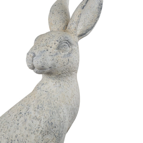 Intesi velikonoční figurka zajíce 52 cm béžová moderní dekorace na stůl do obýváku pryskyřice