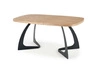 Rozkládací jídelní stůl Dovel 160–200 cm dub přírodní černé nohy moderní