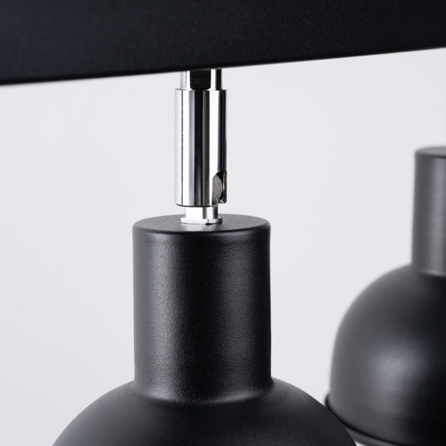 Stropní svítidlo ELBA 3 černé loftové kovové do obýváku a jídelny SOLLUX LIGHTING