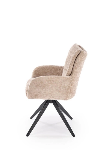 Otočná židle Dahlia Intesi čalouněná béžová s područkami do kanceláře a jídelny