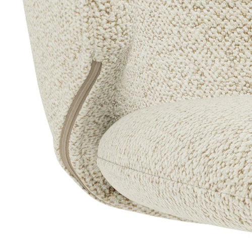 Křeslo Ella otočné béžové moderní do obýváku a jídelny