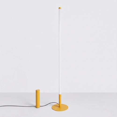 TRANG moderní LED stojací lampa do obývacího pokoje žlutá 3000K