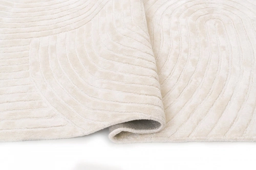 Moderní béžový vlněný koberec Nevicare 200x300 do obýváku a ložnice Carpet Decor