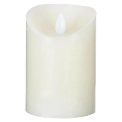 Dekorativní LED svíčka Atmosphera krémová 14 cm z parafínového vosku do obýváku