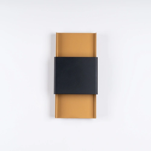 Nástěnné svítidlo DURLIN moderní zlaté černé kovové do obýváku a ložnice 40 cm SOLLUX