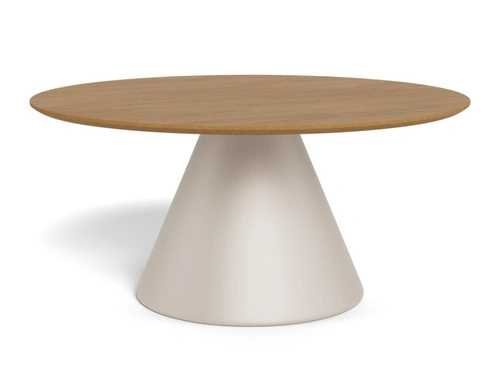 Actona Soli kulatý konferenční stolek 85 cm dub cashmere moderní do obýváku