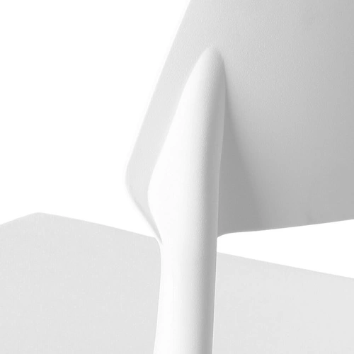 Jídelní židle Cole inspirovaná Ecco bílá skandinávská stohovatelná snadné čištění