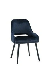 Židle A-2134 FAMEG moderní černá sametová s područkami do jídelny