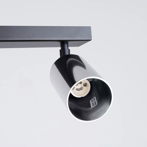 Stropní svítidlo WINX 6L černý chrom moderní do obýváku a ložnice LED GU10