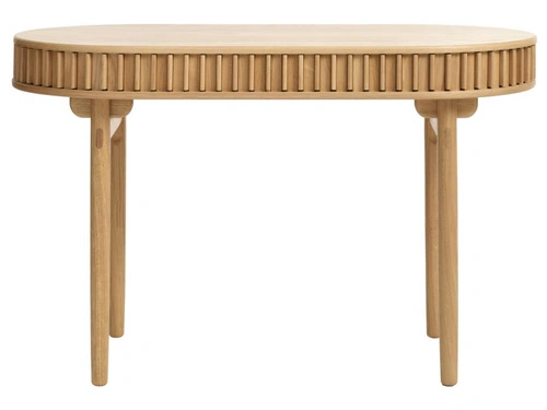 Psací stůl Carno dubový moderní pracovní 120 cm oválný UNIQUE