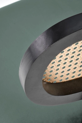 Čalouněná velurová židle Sophie zelená do jídelny a obýváku moderní na černých nohách