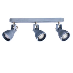 Stropní svítidlo Ash moderní šedé nastavitelné 3bodové do obýváku a ložnice