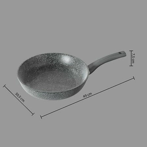 Kovaná hliníková pánev 30 cm černá