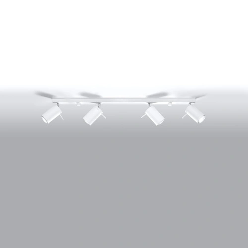 Stropní svítidlo RING 4x bílá moderní kovová do obýváku kuchyně a ložnice SOLLUX