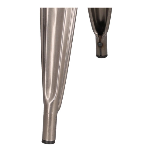 Kovová jídelní židle Paris Wood D2.DESIGN s dřevěným sedákem v industriálním stylu