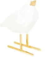 Dekorativní figurka Love Bird XL bílá glamour na komodu nebo jako dárek do obývacího pokoje HV decor