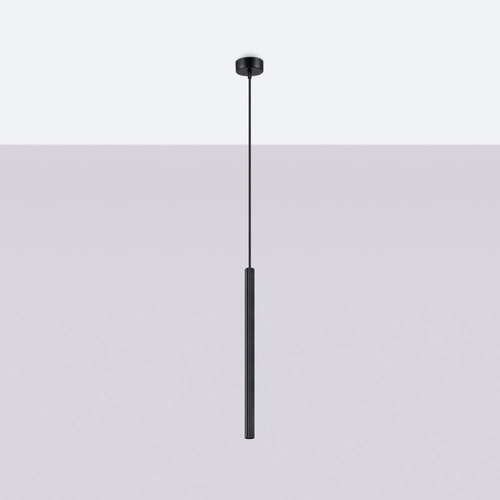 Závěsné černé moderní svítidlo ARCHE 1 s nastavitelnou výškou do obýváku kuchyně jídelny SOLLUX