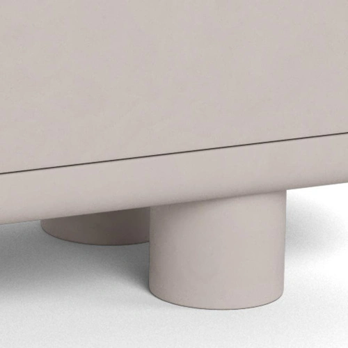 Komoda Magee šedá 160 cm moderní na nožičkách do obývacího pokoje