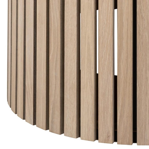 Jídelní kulatý stůl Linley 120 cm moderní přírodní dub na jedné noze Actona