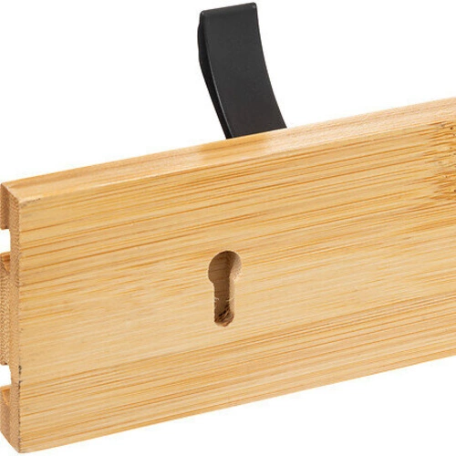 5five simply smart moderní bambusový nástěnný věšák do předsíně s posuvnými háčky 40 cm