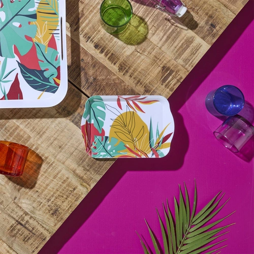 Dekorační servírovací tác Paradise Exotic Intesi 21x14 cm moderní multicolor do kuchyně