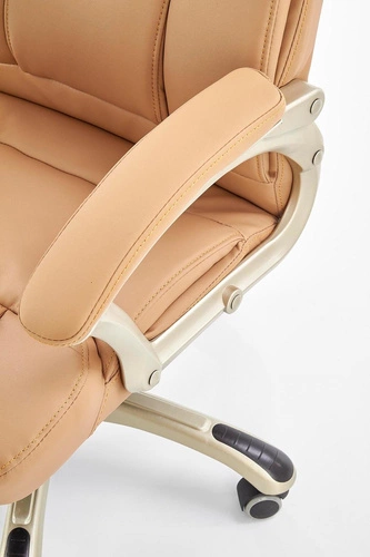 Ergonomická kancelářská židle Mondes béžová kožená otočná s nastavením do kanceláře Intesi