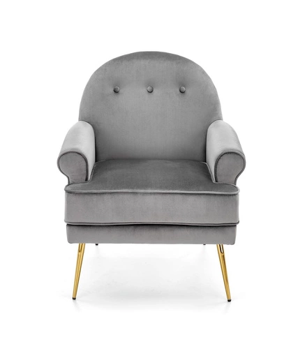 Křeslo Kamelie lounge šedé