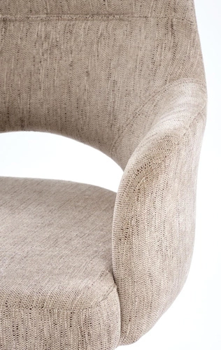 Otočná čalouněná židle Naty béžová Intesi do kanceláře a obýváku moderní s područkami