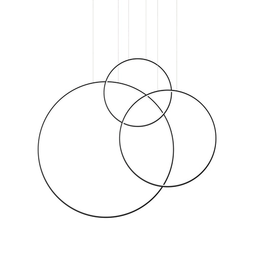 Závěsné LED svítidlo RIO 3 černé moderní nad jídelní stůl a do obývacího pokoje Thoro