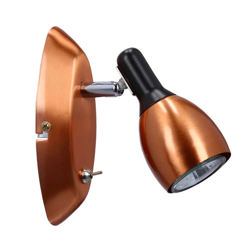 Nástěnné svítidlo Cross měděné moderní kovové nastavitelné s vypínačem do obývacího pokoje CANDELLUX