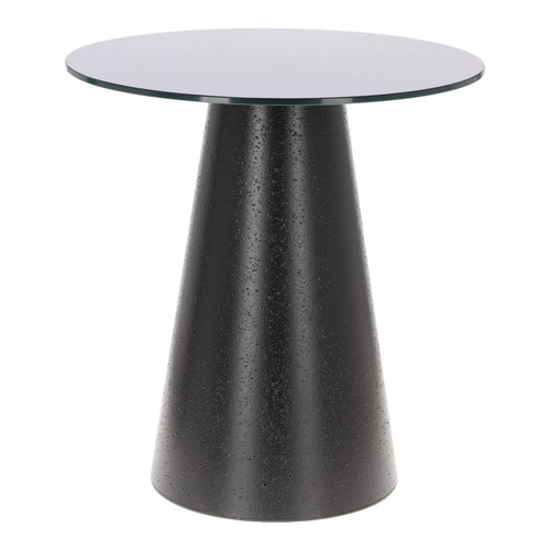 Konferenční stolek Soleilo kulatý 60 cm černý moderní do obýváku minimalistický Intesi