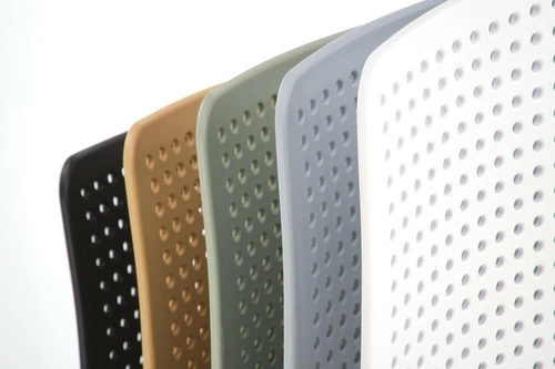 Zahradní židle Sylie Intesi černá stohovatelná moderní na zahradu a balkon