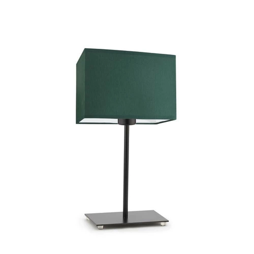 Noční stolní lampa AMALFI moderní se zeleným stínidlem a černou základnou LYSNE