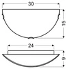 Stropní svítidlo Doka 0.5 1x60W E27