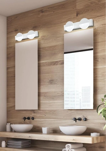 LED koupelnové nástěnné svítidlo Sing bílé moderní dvoubodové nad zrcadlo 30 cm CANDELLUX