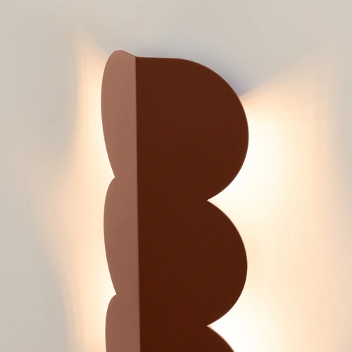 Nástěnné svítidlo BISCUIT mocca moderní do obýváku a ložnice
