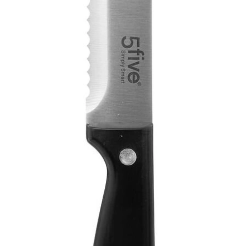 Nůž na chléb Essentiel Black 20 cm nerezová ocel stříbrný 5five simply smart