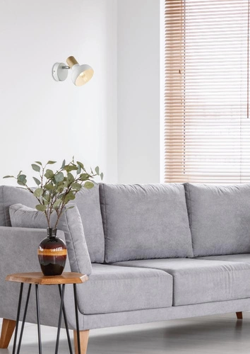 Nástěnné svítidlo Puerto bílé kovové nastavitelné moderní do ložnice a obýváku CANDELLUX