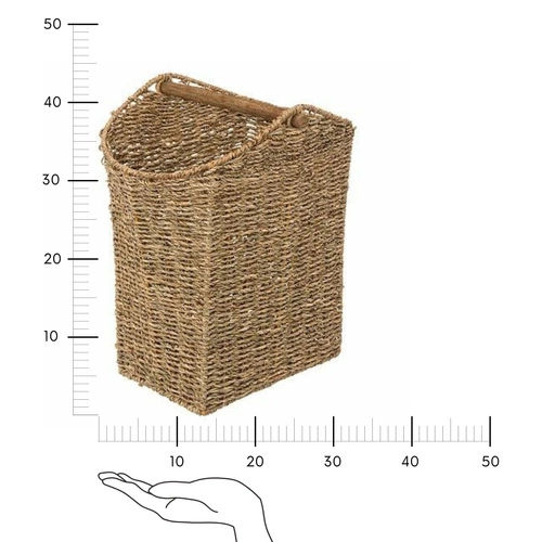 Kontejner a držák na toaletní papír z rákosí