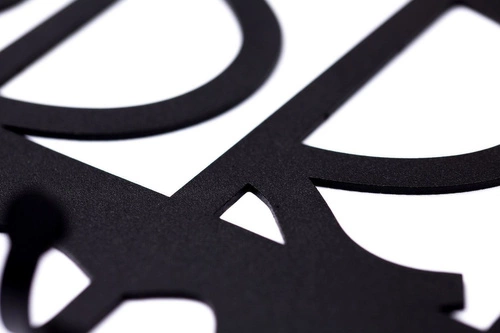 Černý kovový nástěnný věšák do předsíně Dzień dobry 02 Intesi moderní 60 cm