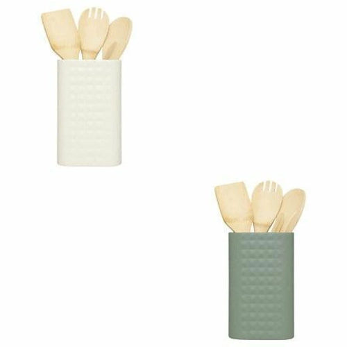 Sada kuchyňských doplňků s nádobou zelená