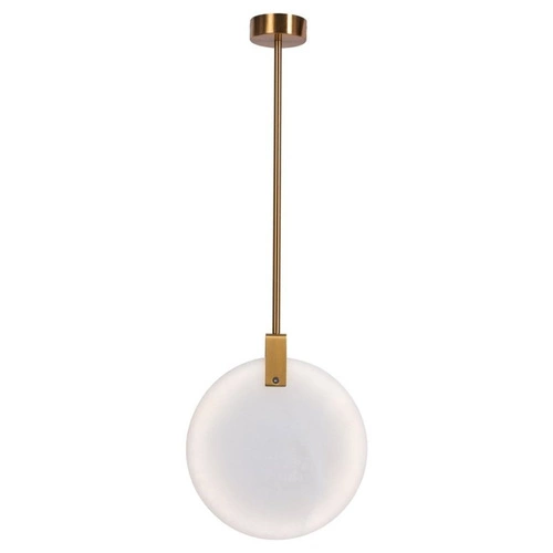 Závěsné svítidlo MARBLE 30 cm LED z mramoru a mosazi nad jídelní stůl moderní do obýváku