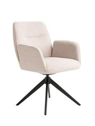 Otočná jídelní židle Roxana čalouněná s područkami