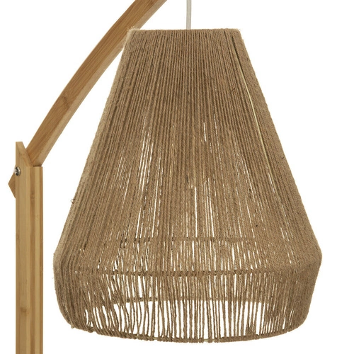 Stojací lampa boho Palm Atmosphera přírodní dřevěná do obýváku s bambusovým stínidlem