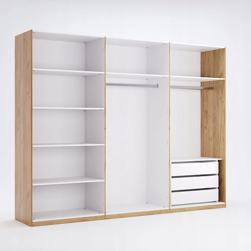 Bílá komoda se zásuvkami Intesi 87 cm moderní do šatny nebo ložnice