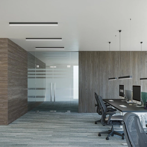 LED stropní svítidlo Pinne 67 šedé moderní kovové do kuchyně, obýváku a ložnice