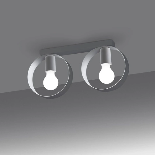 Stropní svítidlo TITRAN 2 bílá moderní kovová do obýváku a kuchyně SOLLUX LIGHTING